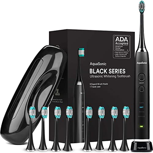 AquaSonic Black Series Ultra Whitening Electric Toothbrush